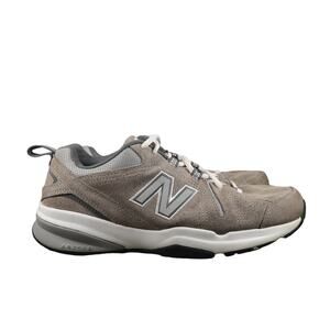New Balance Shoes Mens 8.5 Athletic Sneakers Leather Comfort Cross Training Gray